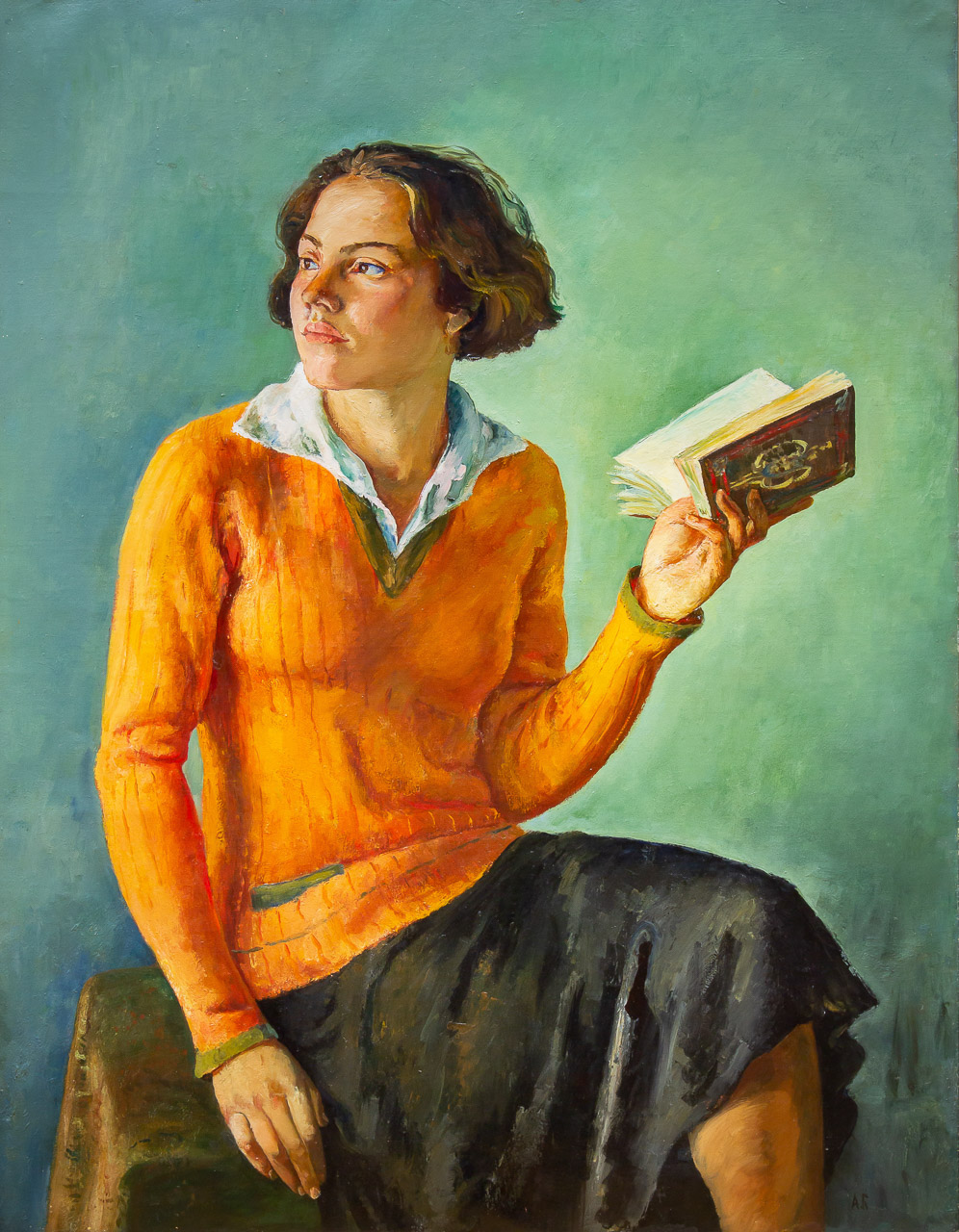 Рабфаковка (Портрет фехтовальщицы А.Штубер). 1935