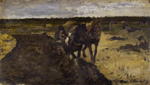 Этюд с лошадками. 1908