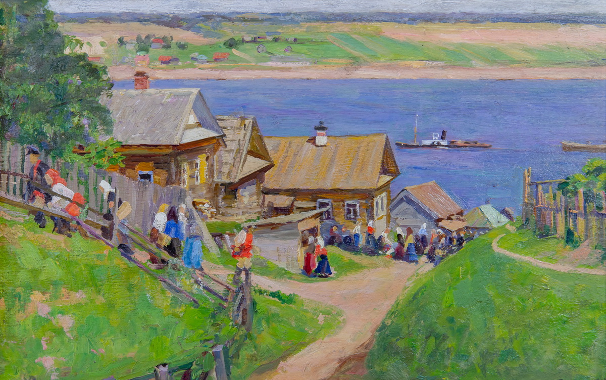 На Волге. Решма. Костромской области. 1913