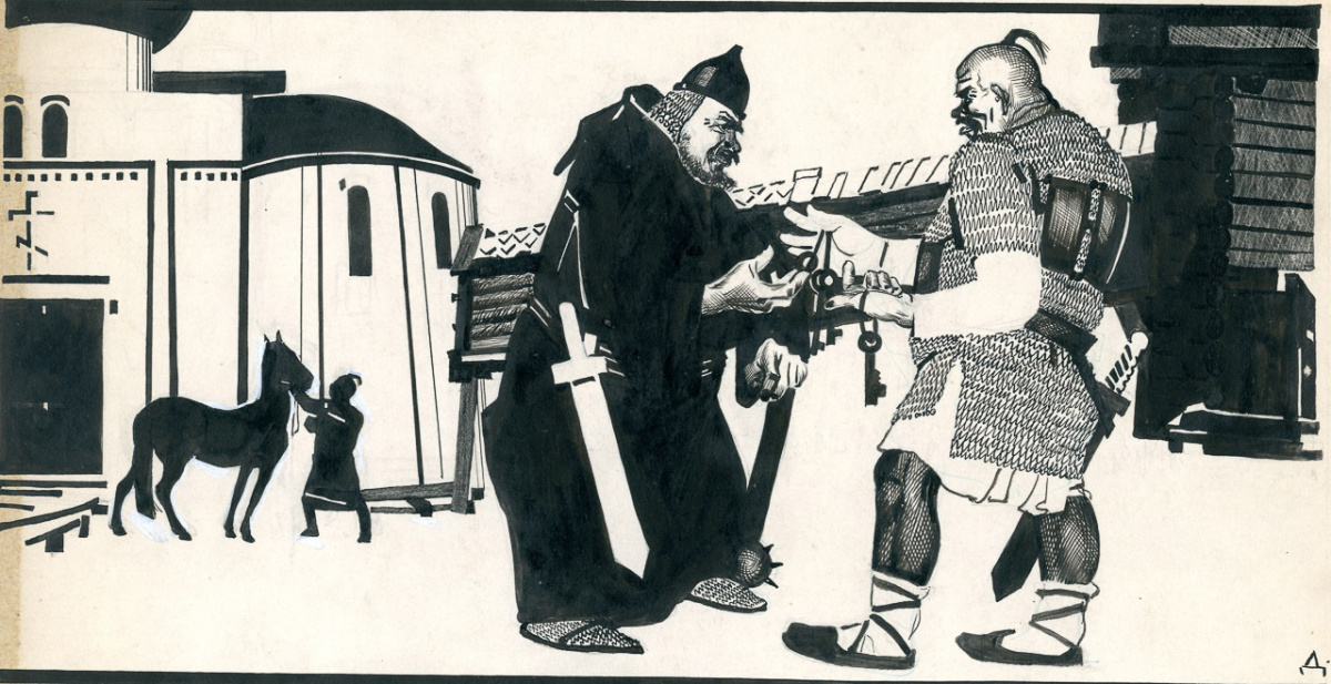 Иллюстрации к журналу "Безбожник у станка". Рисунок 2. 1924