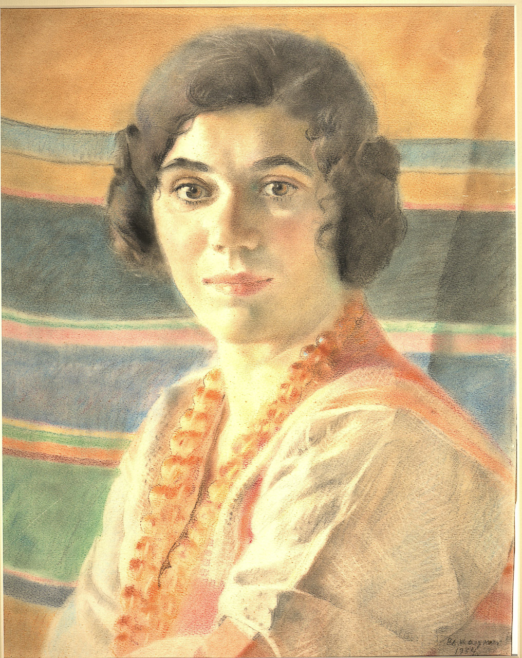 Девушка с бусами. (Буланова). 1934