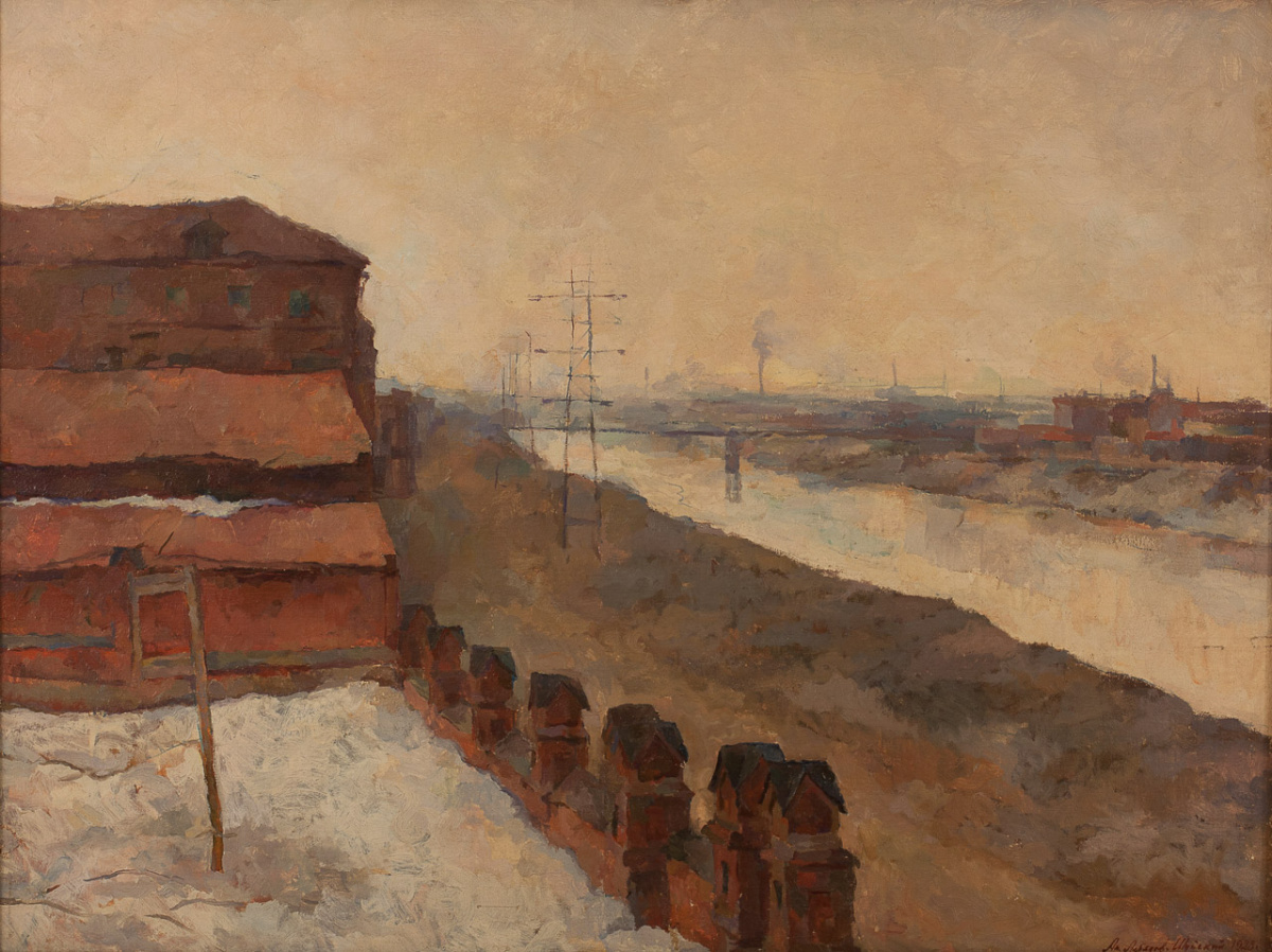 Утро на Котельнической набережной. 1928
